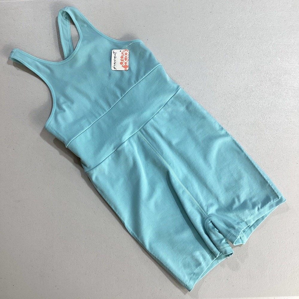 Light Blue Sleeveless Athletic Jumpsuit